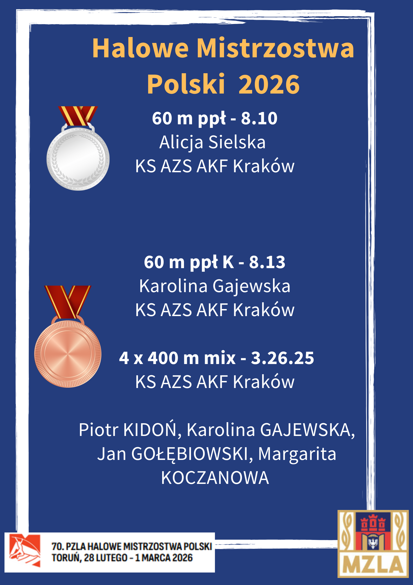 Blue with Yellow Volleyball Illustration Poster