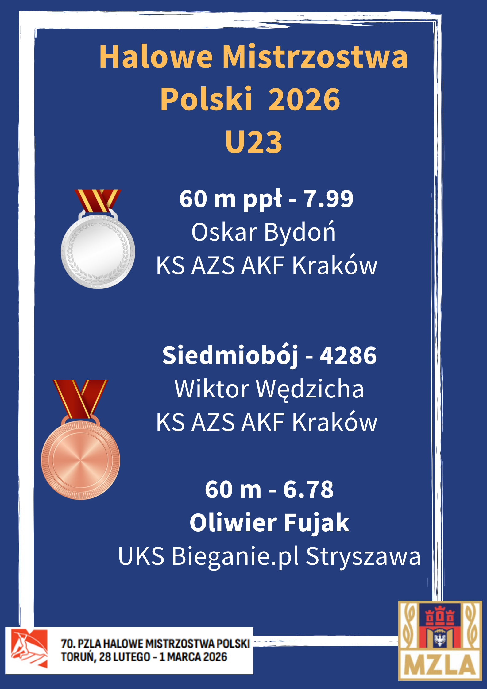 Blue with Yellow Volleyball Illustration Poster(1)